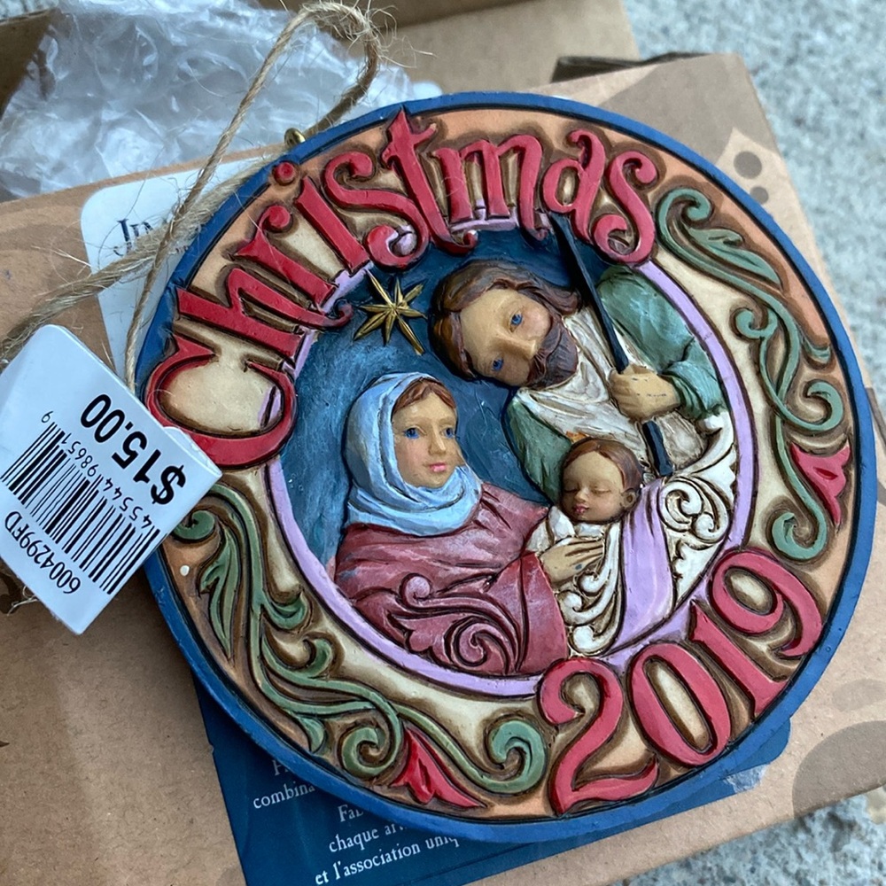Jim Shore Holy Family Dated 2019 ornament